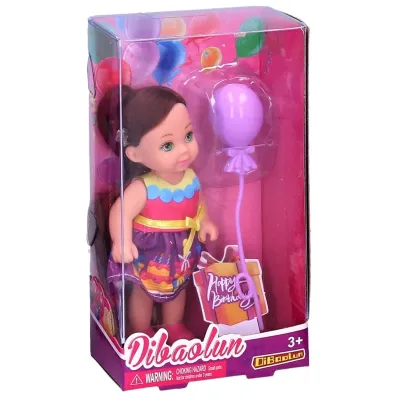 Bábika s balónikom 11cm - blondína