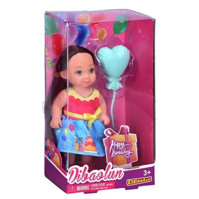 Bábika s balónikom 11cm - blondína