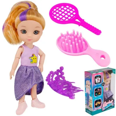 Bábika s doplnkami 15,5cm/2druhy - blondína