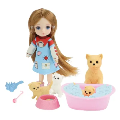 Bábika so psíkmi 13cm