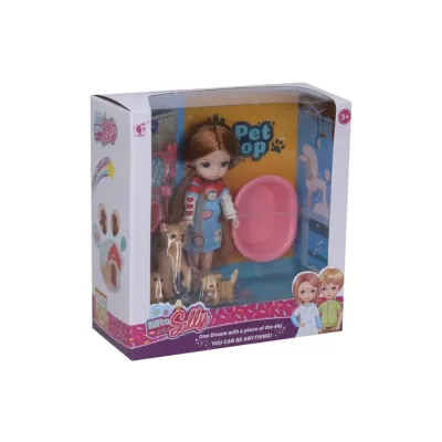 Bábika so psíkmi 13cm