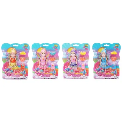 Bábika víla 14 cm - žltá