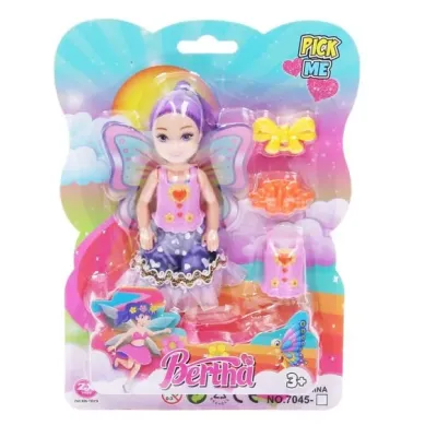 Bábika víla 14 cm - žltá