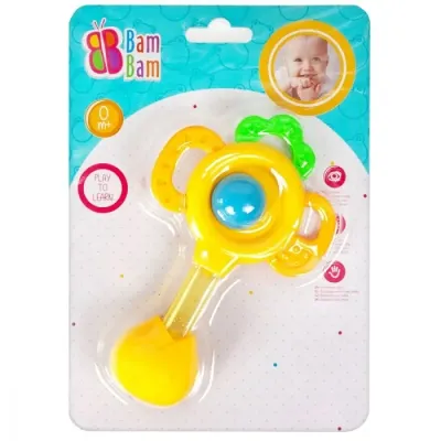 BamBam Hrkálka/Hrýzatko 15cm - žltá