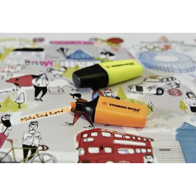 Zvýrazňovač STABILO BOSS MINI ružový