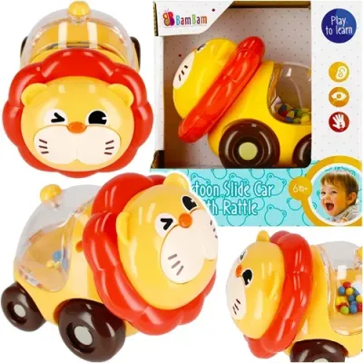BamBam Lev na kolieskach hrkálka 10cm