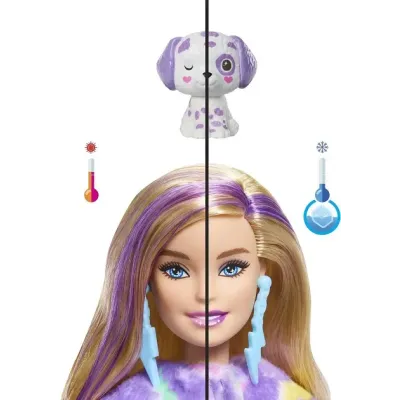 Barbie Cutie Reveal Barbie Farebné sny dalmatín s doplnkami a 10 prekvapení