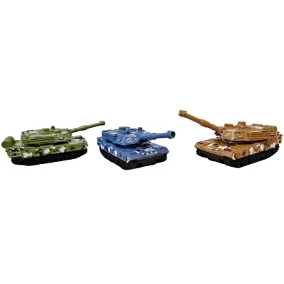 Bojový tank na zotrvačník 15cm - zelená