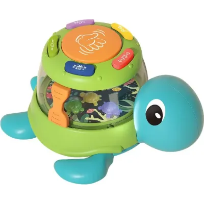 Bubon korytnačka s efektmi 15 cm - modrá