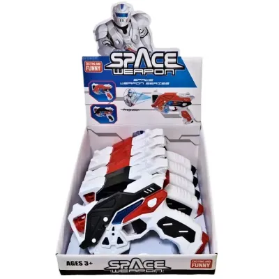 Pištoľ s efektmi a projekciou 15cm - čierna