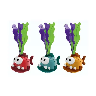 Ryba na potápanie s efektmi15 cm - modrá