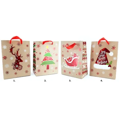 Vianočná darčeková taška 23,5x17,5x8cm