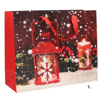 Vianočná darčeková taška 23x18x10cm - 2