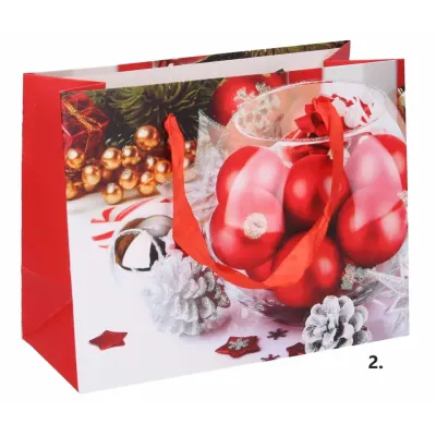 Vianočná darčeková taška 23x18x10cm - 2