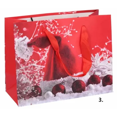 Vianočná darčeková taška 23x18x10cm - 2