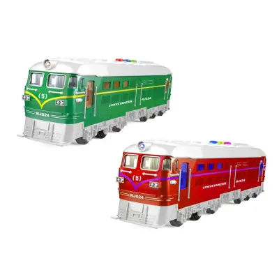 Vlak na zotrvačník s efektmi 23,5 cm - červená