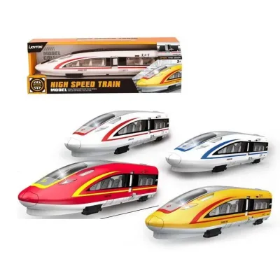 Vlak na zotrvačník s efektmi 28cm - žltá