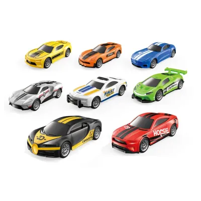 Auto závodné na spätné natiahnutie 4ks 7cm