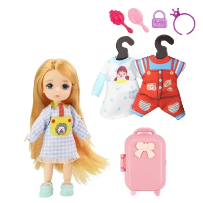 Bábika cestovateľka 13cm