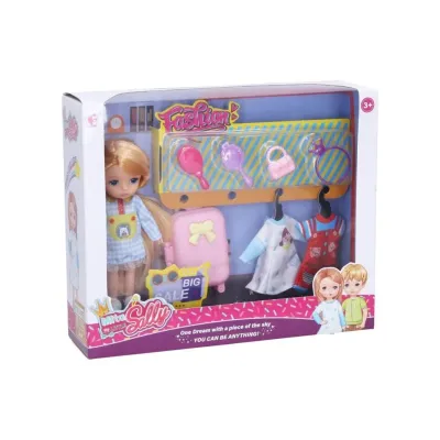 Bábika cestovateľka 13cm