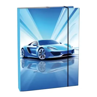 Dosky A5 školské s boxom Blue Car