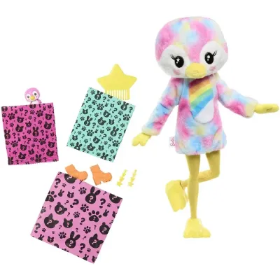 Barbie Cutie Reveal Barbie Farebné sny tučniak s doplnkami a 10 prekvapení