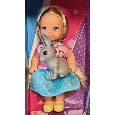 Dievčatko so zvieratkom 12cm - zajac