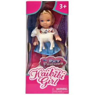 Dievčatko so zvieratkom 12cm - zajac