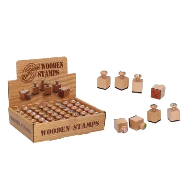 Drevená pečiatka zvieratko mix