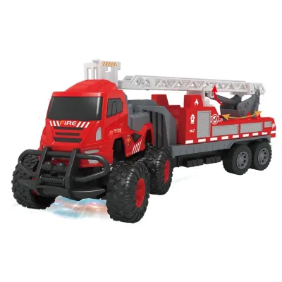 Hasičské auto RC ťahač 4x4 s rebríkom 33cm