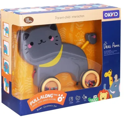 Hrkálka zvieratko 19cm - kravička