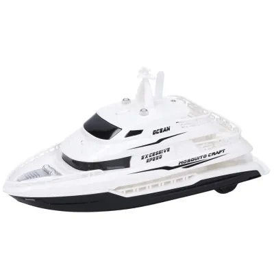 Loď na zotrvačník s efektmi biela 22 cm