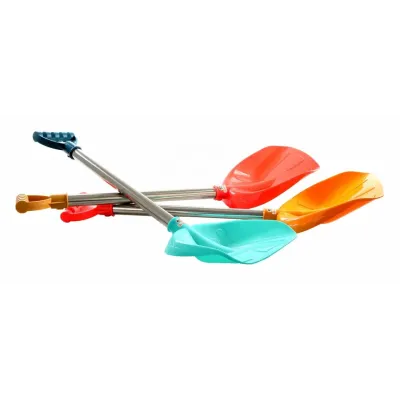 Lopata do piesku s kovovou rúčkou 63cm - oranžová