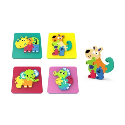 Puzzle soft zvieratko 14x14cm - sloník