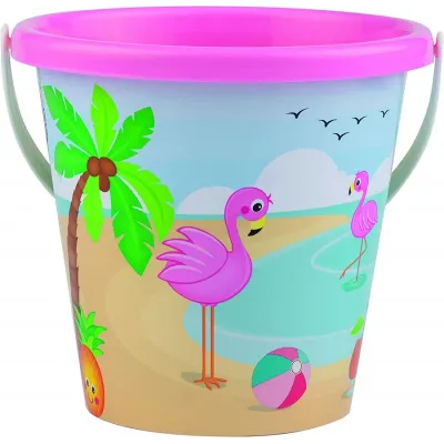 Ružový kýblik do piesku Plameniak