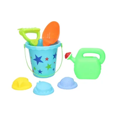 Sada do piesku s vedierkom 7ks - modrá