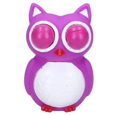 Stláčacia zvieratko sova 8cm