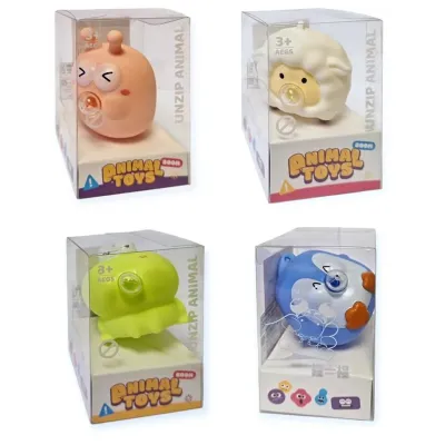 Zvieratko stláčacie s bublinou 8cm - žaba