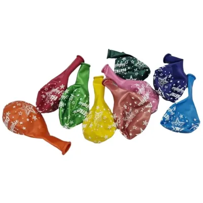 Balóny Všetko Najlepšie farebné 100ks