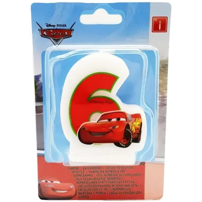 Sviečka Cars č.6