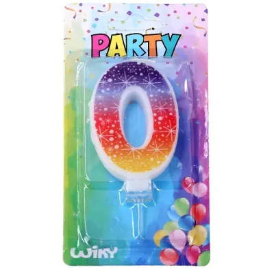 Tortová sviečka s hviezdami č.0