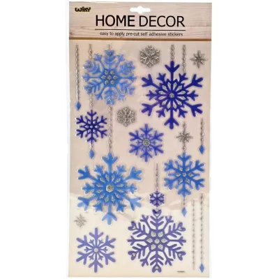 Vianočná 3D dekoračná nálepka 24x45cm