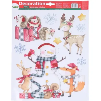 Vianočná nálepka na okno 29x41cm