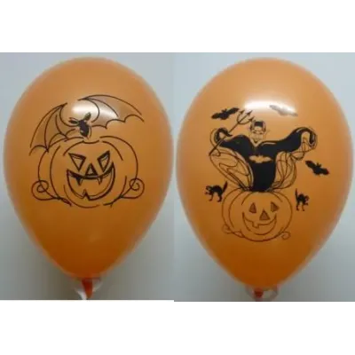 Balón s potlačou /Halloween/Vreskot 100ks - náhodný