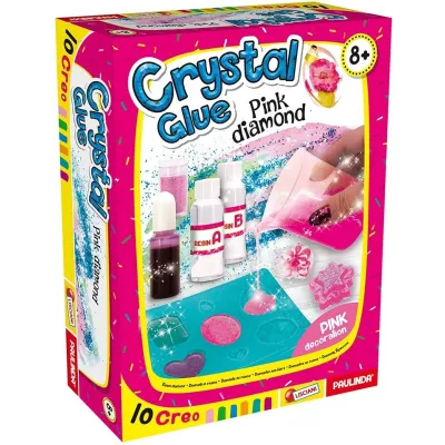 Tvorba diamantov Crystal Glue modré diamanty