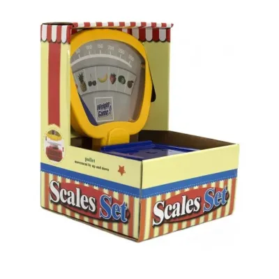 Váha detská kuchynská 16x22x16cm - žltá