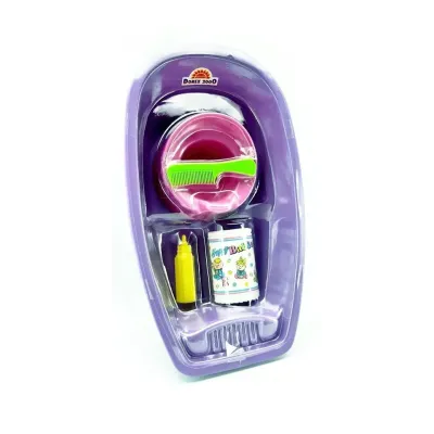 Vanička pre bábiky s doplnkami 40cm - ružová