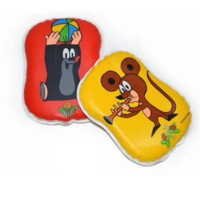 Vankúšik pískací Krtko 12x9cm - žltá