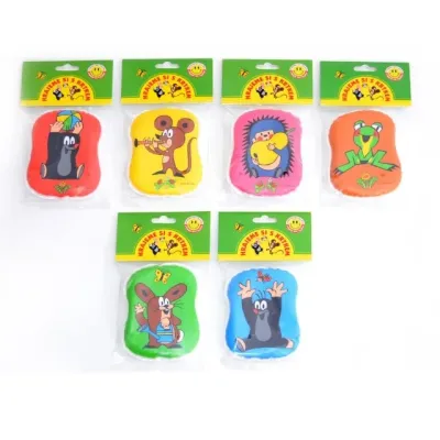 Vankúšik pískací Krtko 12x9cm - žltá