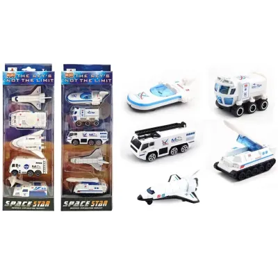 Vesmírne dopravné prostriedky kovové 5ks - obrnené vozidlo